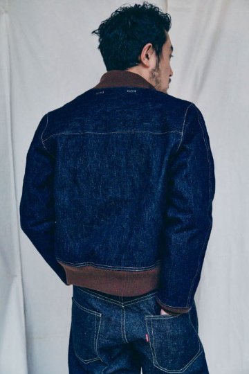 S100DAJ23 デニムA-1ジャケット SAMURAIJEANS サムライジーンズジャケット フライトジャケットの画像
