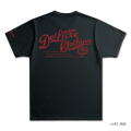 BRGX-01B-BK(BKxRD)-ブランドロゴTシャツ01B-BRGX01B-DELUXEWARE-デラックスウエアTシャツの画像