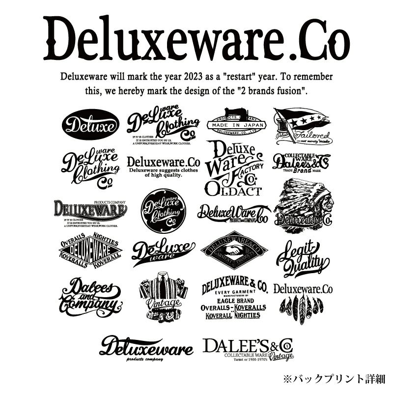 BRG-DD3A ブランドロゴTシャツDD3A BRGDD3A DELUXEWARE デラックスウエアＴシャツ DALEE'S ダリーズTシャツの画像