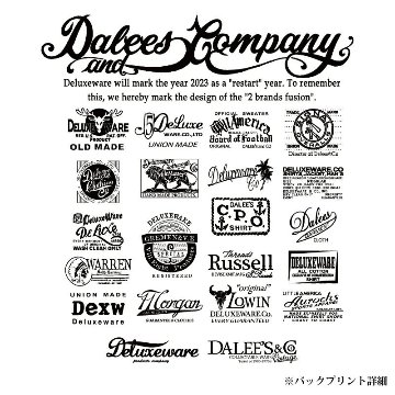 BRG-DD3B ブランドロゴTシャツDD3B BRGDD3B DELUXEWARE デラックスウエアＴシャツ DALEE'S ダリーズTシャツの画像