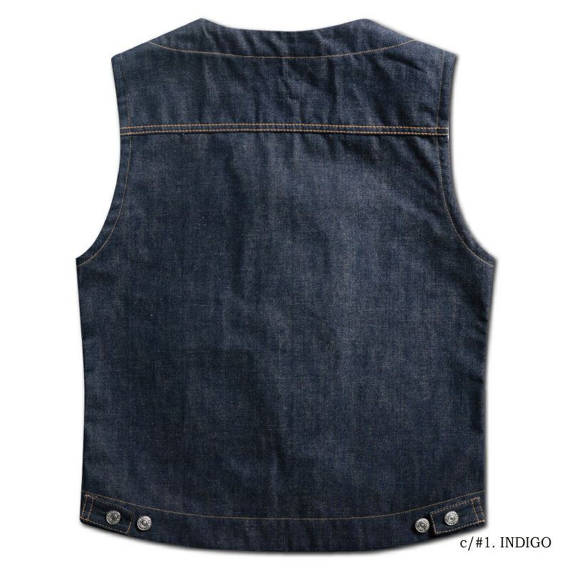 DX30171 HEAT VEST for DX5017 DELUXEWARE デラックスウエア デニムベストの画像
