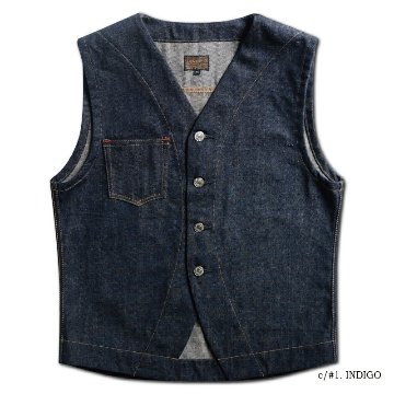 DX30171 HEAT VEST for DX5017 DELUXEWARE デラックスウエア デニムベストの画像