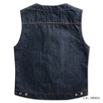 DX30171 HEAT VEST for DX5017 DELUXEWARE デラックスウエア デニムベストの画像