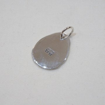 FN-JP-218 METAL STAMP FNJP218 FLATHEAD フラットヘッドシルバーペンダントトップの画像