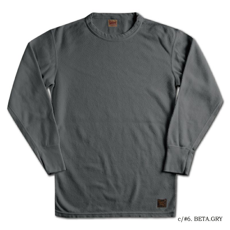 MILC-00-BET.GRY MIL-SPEC THERMAL PLAIN MILC00 DELUXEWARE デラックスウエアサーマルＴシャツ MILSPECTHERMALPLAIN 無地サーマルの画像