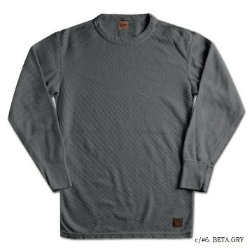 MILC-00-BET.GRY MIL-SPEC THERMAL PLAIN MILC00 DELUXEWARE デラックスウエアサーマルＴシャツ MILSPECTHERMALPLAIN 無地サーマルの画像