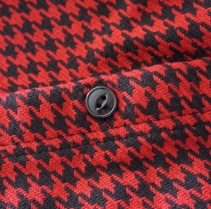 FN-SNR-010L 千鳥格子フランネルシャツ010L FNSNR010L FLATHEAD フラットヘッドシャツ HOUNDS TOOTH FLANNEL SHIRTの画像
