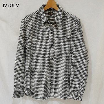 FN-SNR-010L 千鳥格子フランネルシャツ010L FNSNR010L FLATHEAD フラットヘッドシャツ HOUNDS TOOTH FLANNEL SHIRTの画像