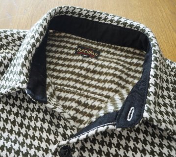 FN-SNR-010L 千鳥格子フランネルシャツ010L FNSNR010L FLATHEAD フラットヘッドシャツ HOUNDS TOOTH FLANNEL SHIRTの画像