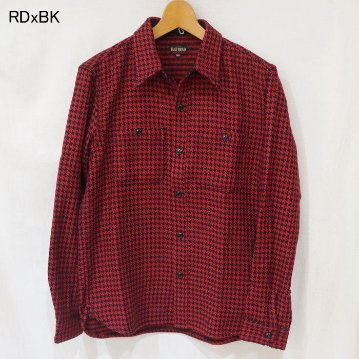 FN-SNR-010L 千鳥格子フランネルシャツ010L FNSNR010L FLATHEAD フラットヘッドシャツ HOUNDS TOOTH FLANNEL SHIRTの画像