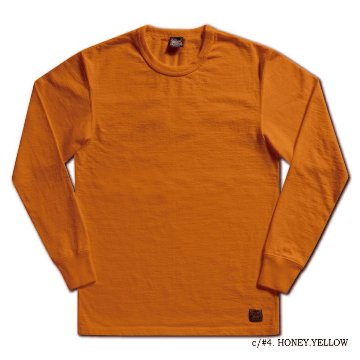 DXL-00-YE(HNY.YE) 無地長袖Tシャツ DXL00 DELUXEWARE デラックスウエア長袖Tシャツ ロンTの画像