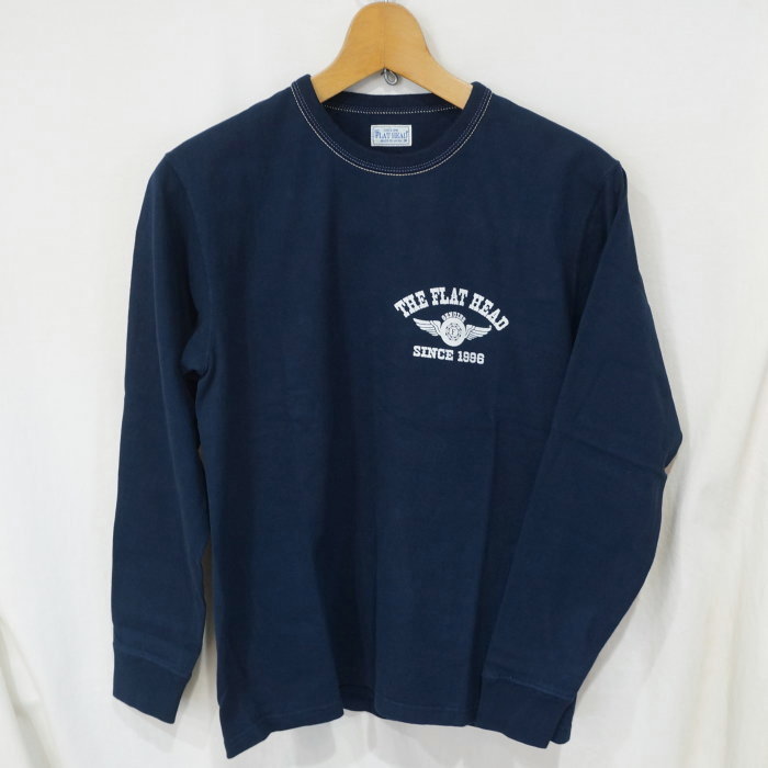 FN-THCL-202 NV フラットヘッドロングTシャツ202 FNTHCL202 FLATHEAD フラットヘッドロングスリーブTシャツ 長袖Tシャツ ロンTの画像