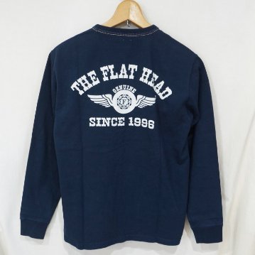 FN-THCL-202 NV フラットヘッドロングTシャツ202 FNTHCL202 FLATHEAD フラットヘッドロングスリーブTシャツ 長袖Tシャツ ロンTの画像