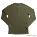 2230HT-GRN-30S ワッフルヘンリーサーマル-DELUXEWARE-デラックスウエアサーマルTシャツ-DALEE'S-ダリーズサーマルTシャツ-ヘンリーネックサーマルの画像
