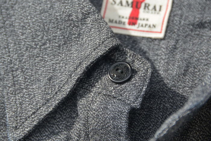 SSW21-01-MBK-ライトデニムシャンブレーウエスタンシャツ長袖21-01-SSW2101-SAMURAIJEANS-サムライジーンズ-サムライジーンズウエスタンシャツの画像