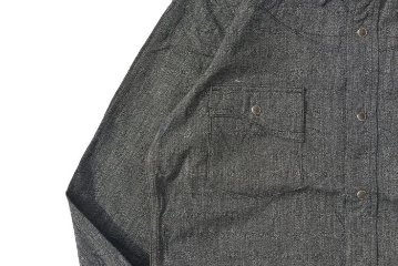 SSW21-01-MBK-ライトデニムシャンブレーウエスタンシャツ長袖21-01-SSW2101-SAMURAIJEANS-サムライジーンズ-サムライジーンズウエスタンシャツの画像