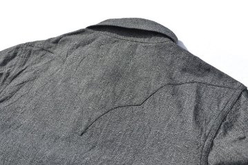 SSW21-01-MBK-ライトデニムシャンブレーウエスタンシャツ長袖21-01-SSW2101-SAMURAIJEANS-サムライジーンズ-サムライジーンズウエスタンシャツの画像