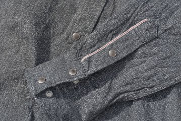 SSW21-01-MBK-ライトデニムシャンブレーウエスタンシャツ長袖21-01-SSW2101-SAMURAIJEANS-サムライジーンズ-サムライジーンズウエスタンシャツの画像