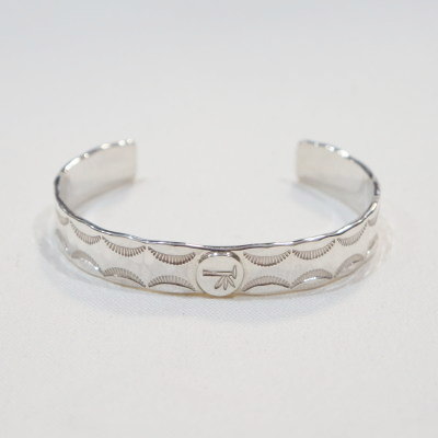 FN-JB-023 STAMP INGOT BANGLE023 FNJB023 FLATHEAD フラットヘッド シルバー ブレスの画像
