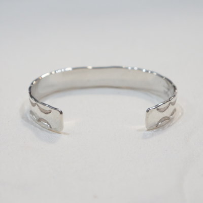 FN-JB-023 STAMP INGOT BANGLE023 FNJB023 FLATHEAD フラットヘッド シルバー ブレスの画像