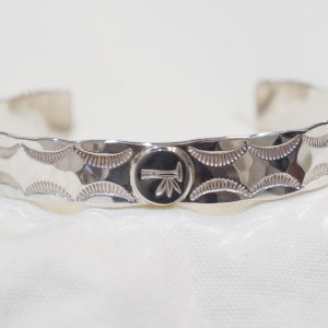 FN-JB-023 STAMP INGOT BANGLE023 FNJB023 FLATHEAD フラットヘッド シルバー ブレスの画像
