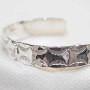 FN-JB-023 STAMP INGOT BANGLE023 FNJB023 FLATHEAD フラットヘッド シルバー ブレスの画像