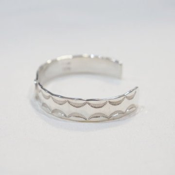FN-JB-023 STAMP INGOT BANGLE023 FNJB023 FLATHEAD フラットヘッド シルバー ブレスの画像