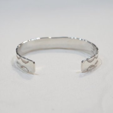FN-JB-023 STAMP INGOT BANGLE023 FNJB023 FLATHEAD フラットヘッド シルバー ブレスの画像