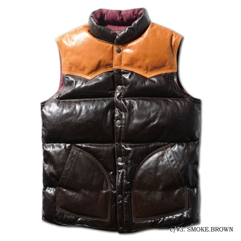 D-24 BR HORSE DOWN VEST D24 DELUXEWARE デラックスウエアベスト アウターの画像