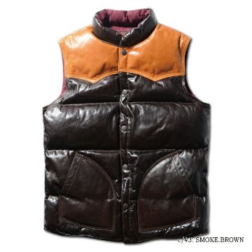 D-24 BR HORSE DOWN VEST D24 DELUXEWARE デラックスウエアベスト アウターの画像