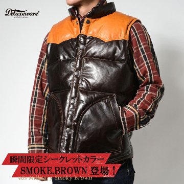 D-24 BR HORSE DOWN VEST D24 DELUXEWARE デラックスウエアベスト アウターの画像
