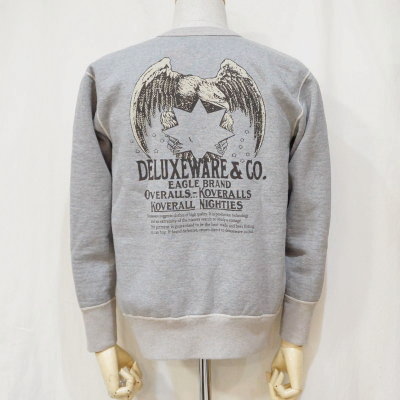 S101-25-GRY-スエット-EAGLE BRAND-S10125-DELUXEWARE-デラックスウエアスウェット-デラックスウエアスエットの画像