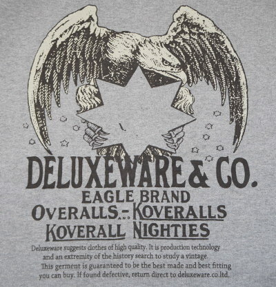S101-25-GRY-スエット-EAGLE BRAND-S10125-DELUXEWARE-デラックスウエアスウェット-デラックスウエアスエットの画像