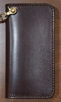 CB3-185-R-DB-財布大3-185ロープ付き-CB3185R-黒羽（CROW：クロウロングウォレット(長財布)の画像