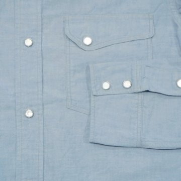 WWS-23-刺繍入りウエスタンシャツ23長袖-WWS23-DELUXEWARE-デラックスウエアシャツ長袖の画像