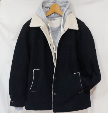 FN-OJ-B001 BK RANCH COAT FNOJB001 FLATHEAD フラットヘッド ハーフコート アウターの画像