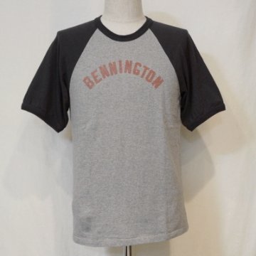UST-04-ミックスグレーブラック-BENNINGTON-UST04-DELUXEWARE-デラックスウエアTシャツの画像