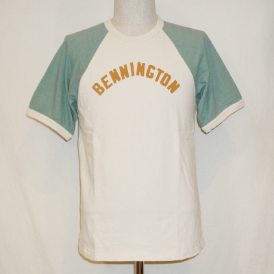 UST-04-ナチュラルグリーン-BENNINGTON-UST04-DELUXEWARE-デラックスウエアTシャツの画像