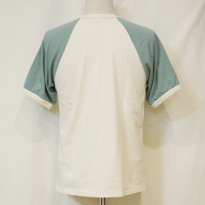 UST-04-ナチュラルグリーン-BENNINGTON-UST04-DELUXEWARE-デラックスウエアTシャツの画像