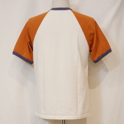 UST-04-ナチュラルオレンジ-BENNINGTON-UST04-DELUXEWARE-デラックスウエアTシャツの画像