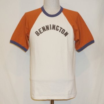 UST-04-ナチュラルオレンジ-BENNINGTON-UST04-DELUXEWARE-デラックスウエアTシャツの画像