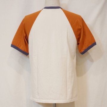 UST-04-ナチュラルオレンジ-BENNINGTON-UST04-DELUXEWARE-デラックスウエアTシャツの画像