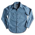 BLDX-02S-W CHAMBRAY-BLDX02S-DELUXEWARE-デラックスウエアシャツ-シャツ長袖の画像