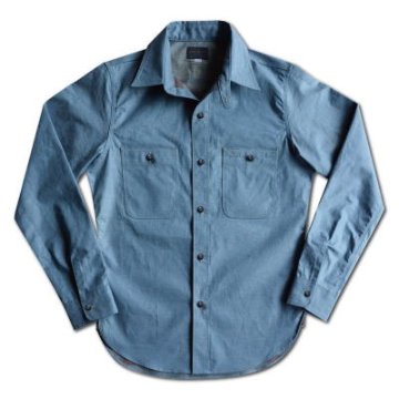 BLDX-02S-W CHAMBRAY-BLDX02S-DELUXEWARE-デラックスウエアシャツ-シャツ長袖の画像