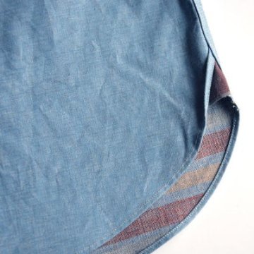 BLDX-02S-W CHAMBRAY-BLDX02S-DELUXEWARE-デラックスウエアシャツ-シャツ長袖の画像