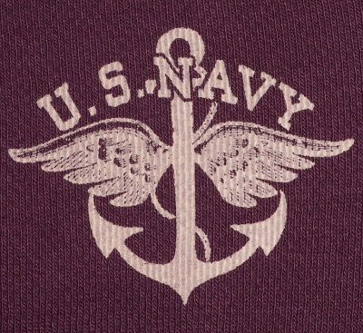 UL-17-バーガンディー-NAVAL-UL17-DELUXEWARE-デラックスウエアサーマルＴシャツの画像
