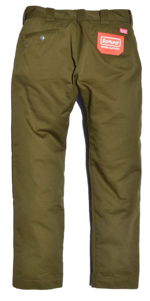 SWC500WP-CE-OLV-TCワークパンツ-CE-SWC500WPCE-SAMURAIJEANS-サムライジーンズデニムジーンズ-SAMURAIWORKCLOTHESの画像
