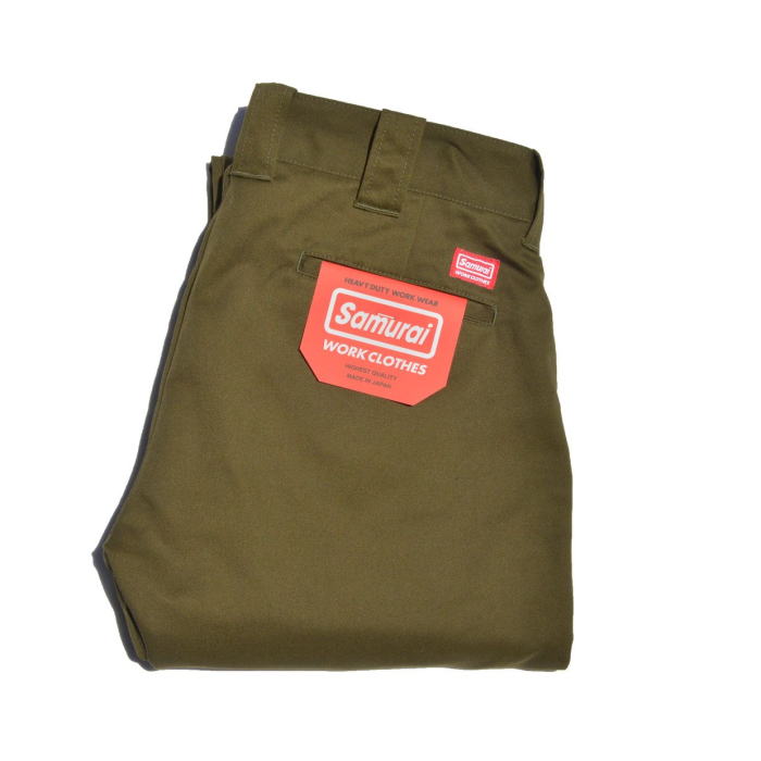 SWC500WP-CE-OLV-TCワークパンツ-CE-SWC500WPCE-SAMURAIJEANS-サムライジーンズデニムジーンズ-SAMURAIWORKCLOTHESの画像
