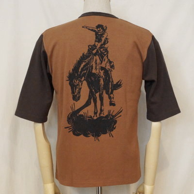 URES-03-イエロー-GOLD RUSH-URES03-DELUXEWARE-デラックスウエア五分袖Tシャツ-GOLDRUSHの画像
