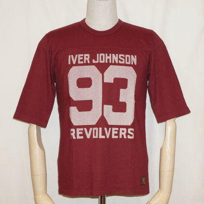 URES-04-ダークレッド-REVOLVER-URES04-DELUXEWARE-デラックスウエア五分袖Tシャツの画像